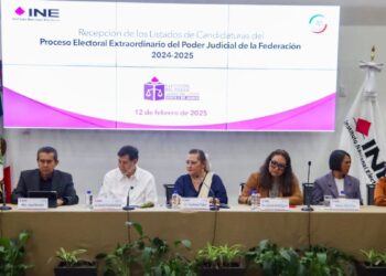 Aprueba INE difusión de listas de candidatos de elección del Poder Judicial