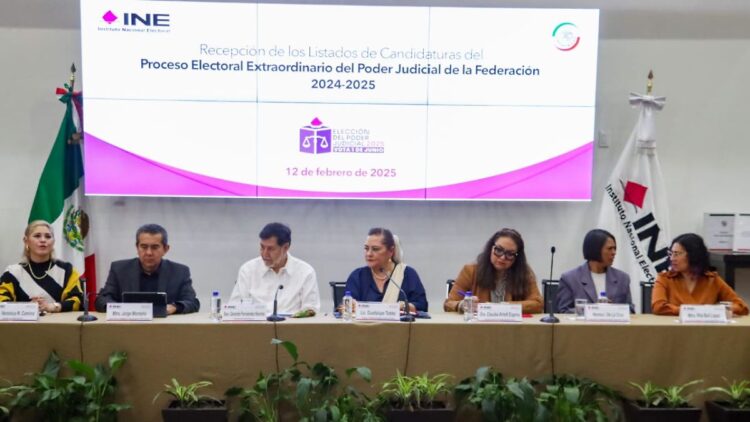 Aprueba INE difusión de listas de candidatos de elección del Poder Judicial
