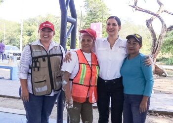 Estefanía Mercado cumple con habitantes de El Pedregal; remodelan parque de la avenida 90 Norte