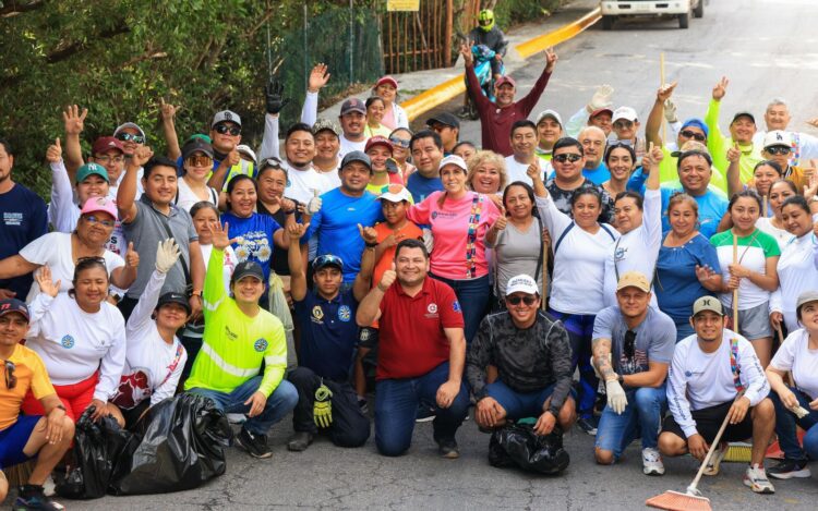 Gobierno de Isla Mujeres promueve cuidado del agua a través del Limpiatón en Sac-Bajo y jornada de limpieza en Isla Blanca