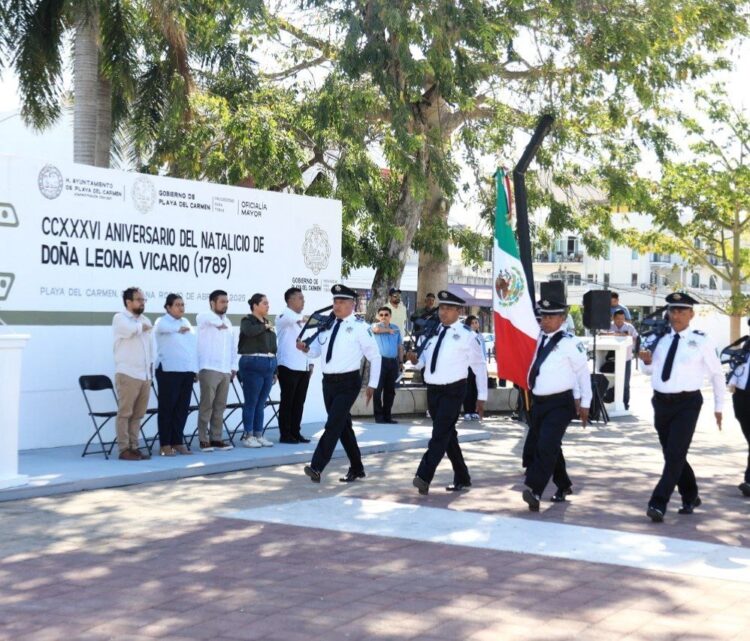 Conmemora gobierno de Playa del Carmen el 236 Aniversario del Natalicio de Leona Vicario