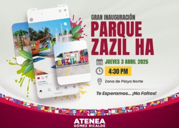 Atenea Gómez invita a las familias isleñas a la gran apertura del parque infantil “Zazil-Há” en la zona de Playa Norte