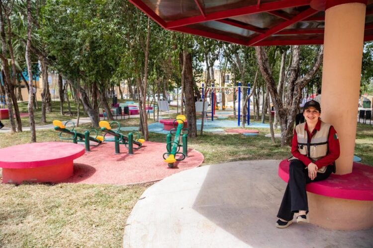 Estefanía Mercado devuelve renovado parque Las Grullas, en Villas del Sol, a sus verdaderos dueños: ¡El pueblo!