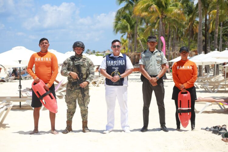 Isla Mujeres continúa con el Operativo Semana Santa 2025 para cuidar a visitantes y familias isleñas