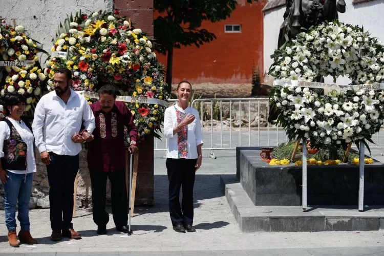 Claudia Sheinbaum pide votar en elección del PJ en 106 Aniversario Luctuoso de Zapata
