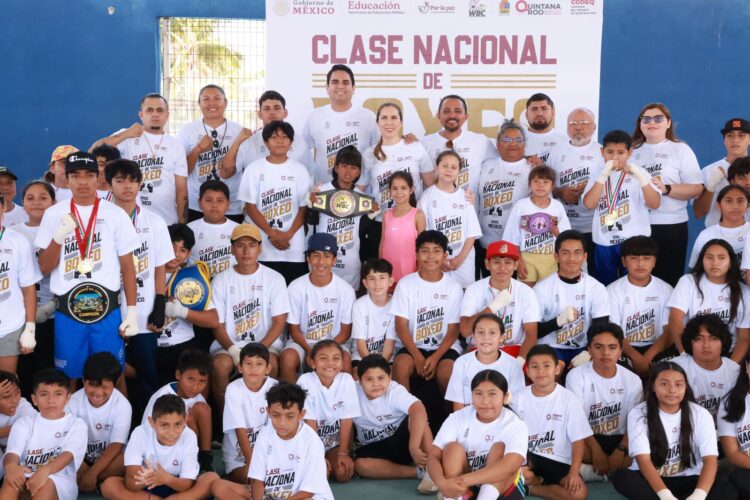 Isla Mujeres se suma con gran éxito a la clase Nacional de Boxeo “Boxeando por la Paz”