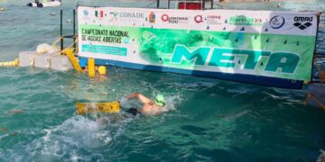 Brilla Puerto Morelos en el último día del Campeonato Nacional de Aguas Abiertas