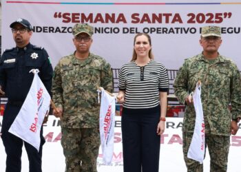 Da Atenea Gómez banderazo de salida del Operativo Vacacional de Semana Santa 2025 desde el C2 de Costa Mujeres