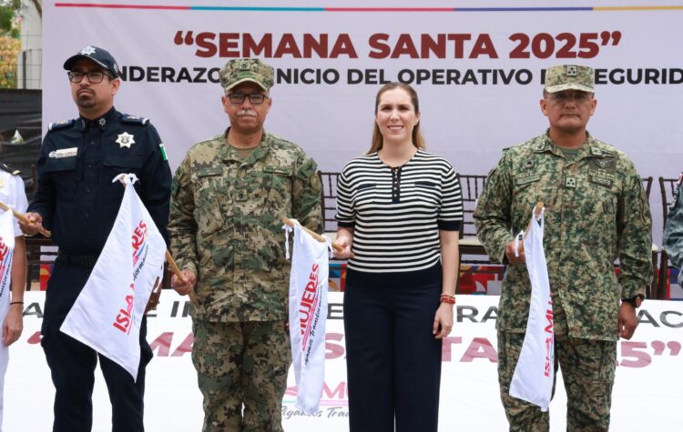 Da Atenea Gómez banderazo de salida del Operativo Vacacional de Semana Santa 2025 desde el C2 de Costa Mujeres