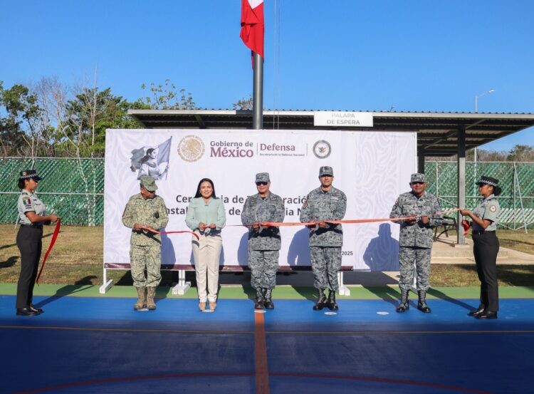 Blanca Merari participa en inauguración de instalaciones de Guardia Nacional en Puerto Morelos