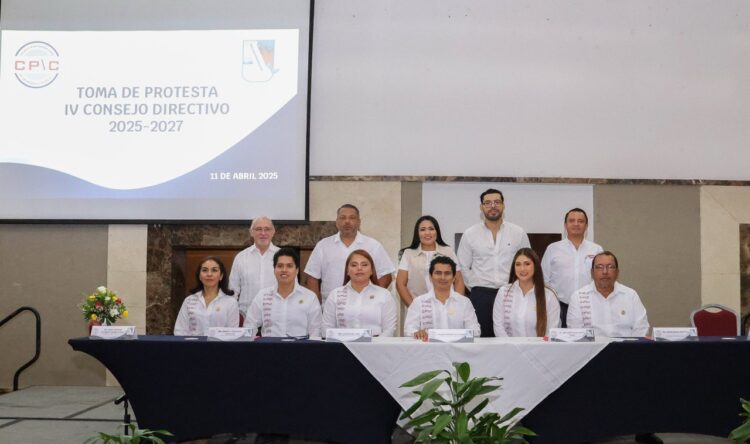 Blanca Merari toma protesta a Consejo Directivo del Colegio Portomorelense de Ingenieros Civiles
