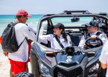 Refuerza Estefanía Mercado seguridad en Playa del Carmen para Semana Santa