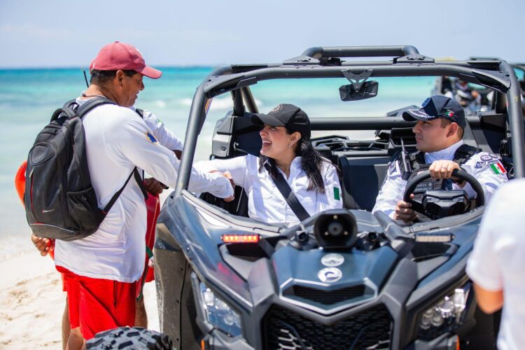 Refuerza Estefanía Mercado seguridad en Playa del Carmen para Semana Santa