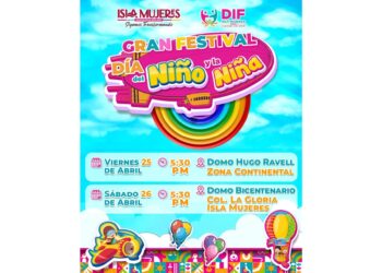 Celebrará Atenea Gómez Ricalde en grande el Día del Niño y de la Niña en Isla Mujeres