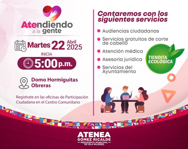 Continúa gobierno de Isla Mujeres con programa de Audiencias Públicas “Atendiendo a la Gente"