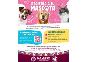 Gobierno de Isla Mujeres invita a familias a sumarse al Padrón Municipal de Mascotas