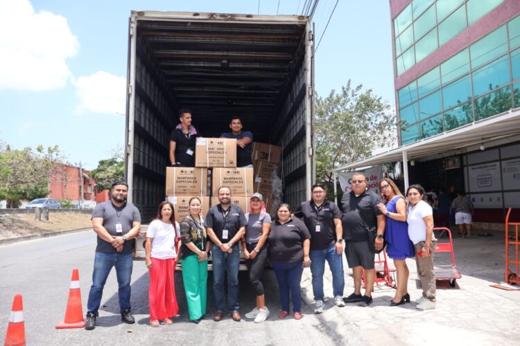 INE Quintana Roo recibe material electoral