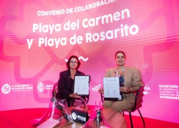 Firman Playa del Carmen y Playas de Rosarito Intención de Hermanamiento en el Tianguis Turístico