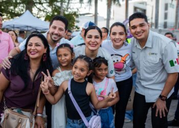 Convierte Estefanía Mercado la Plaza 28 de Julio en el corazón de la infancia