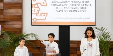 Instalan el Cabildo Infantil 2025 en Playa del Carmen con Estefanía Mercado, la niñez tiene voz y voto