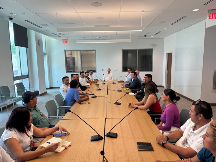 Refuerzan colaboración Protección Civil de Isla Mujeres con Gobierno del Estado y Consulado de EE.UU.