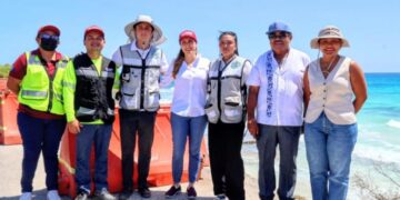 Continúa a paso firme la construcción de la vialidad alterna en la carretera Perimetral del Mar Caribe en Isla Mujeres