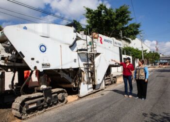 Realiza Gobierno de Estefanía Mercado histórica inversión para mejorar vialidades de Playa del Carmen