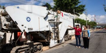 Realiza Gobierno de Estefanía Mercado histórica inversión para mejorar vialidades de Playa del Carmen