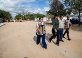Gobierno de Estefanía Mercado avanza con fuerza en la repavimentación de Playa del Carmen