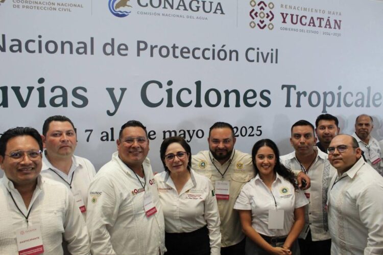 Refrenda Isla Mujeres compromiso con prevención participando en Reunión Nacional de Proteccion Civil