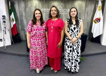 Asisten integrantes de la TEQROO a la presentación de la Red de Mujeres Juzgadoras, Candidatas y Electas