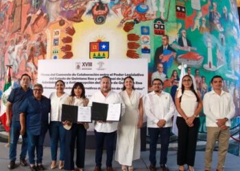 Congreso del Pueblo firma convenio con el Tribunal de Justicia Administrativa y Anticorrupción