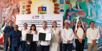 Congreso del Pueblo firma convenio con el Tribunal de Justicia Administrativa y Anticorrupción
