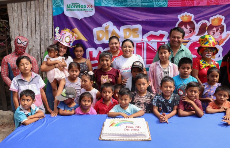 Blanca Merari lleva alegría a niñas y niños de comunidades rurales