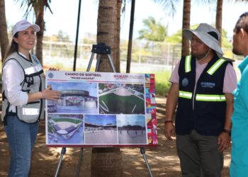 Mejorará Atenea Gómez campo de béisbol infantil Ariel “Picho” Magaña