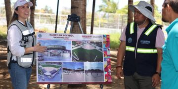 Mejorará Atenea Gómez campo de béisbol infantil Ariel “Picho” Magaña