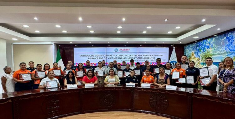 Impulsa Gobierno Municipal profesionalización en atención a víctimas infantiles en Isla Mujeres
