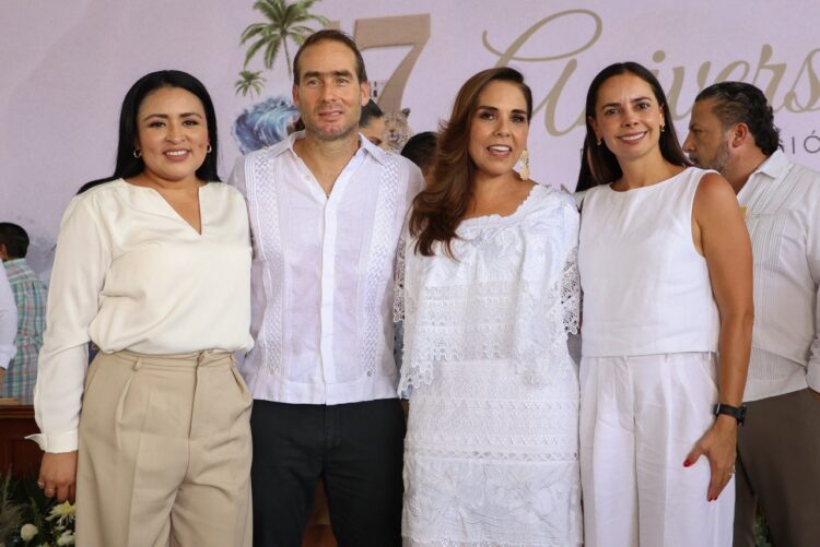 Blanca Merari, presente en el XVII Aniversario de Tulum