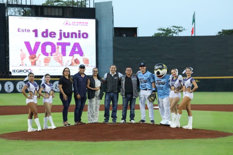 Tigres de Quintana Roo, promotor del voto entre su afición
