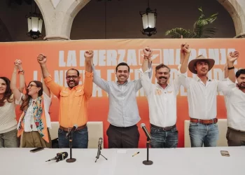 Jorge Álvarez Maynez celebra resultados de MC en comicios de Durango y Veracruz