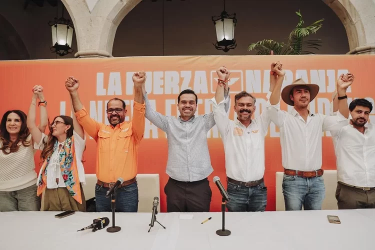 Jorge Álvarez Maynez celebra resultados de MC en comicios de Durango y Veracruz