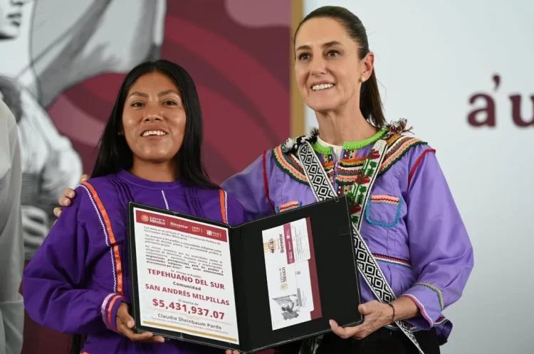 Sheinbaum reivindica política de la 4T en favor de pueblos originarios en Nayarit