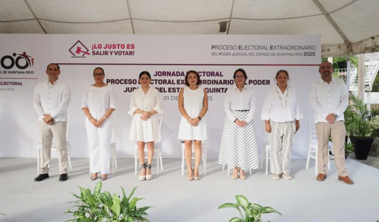 IEQROO inició Jornada Electoral Extraordinaria del Poder Judicial de Quintana Roo con llamado al voto cívico
