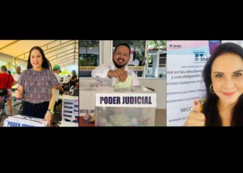 Acuden Magistrados del TEQROO a emitir su voto en Jornada Electoral del Poder Judicial