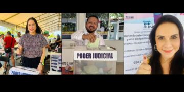 Acuden Magistrados del TEQROO a emitir su voto en Jornada Electoral del Poder Judicial