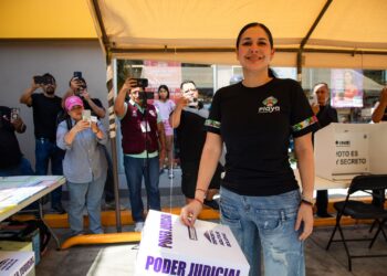 Estefanía Mercado invita a participar en elección del Poder Judicial