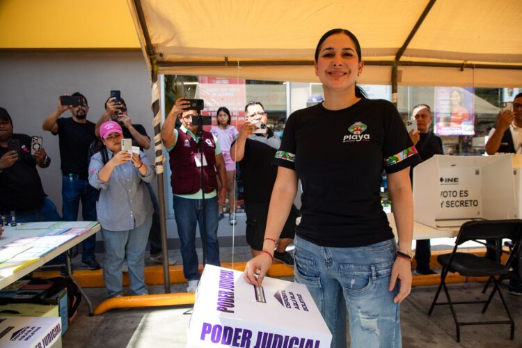 Estefanía Mercado invita a participar en elección del Poder Judicial