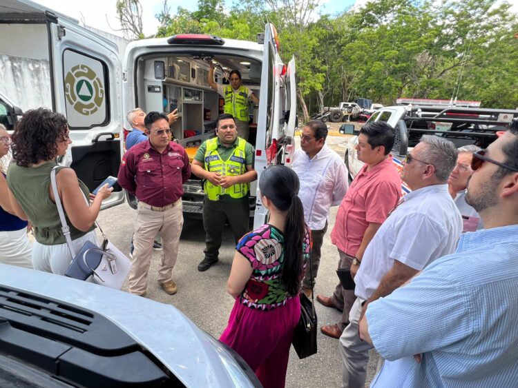 Fortalece Gobierno de Estefanía Mercado coordinación con empresarios en materia de protección civil