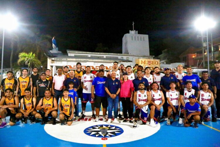 Continúa Liga Maya de Básquetbol en Isla Mujeres con triunfo de Caguameros