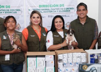 Blanca Merari entrega equipos e insumos para proteger y garantizar trato justo a los anímales